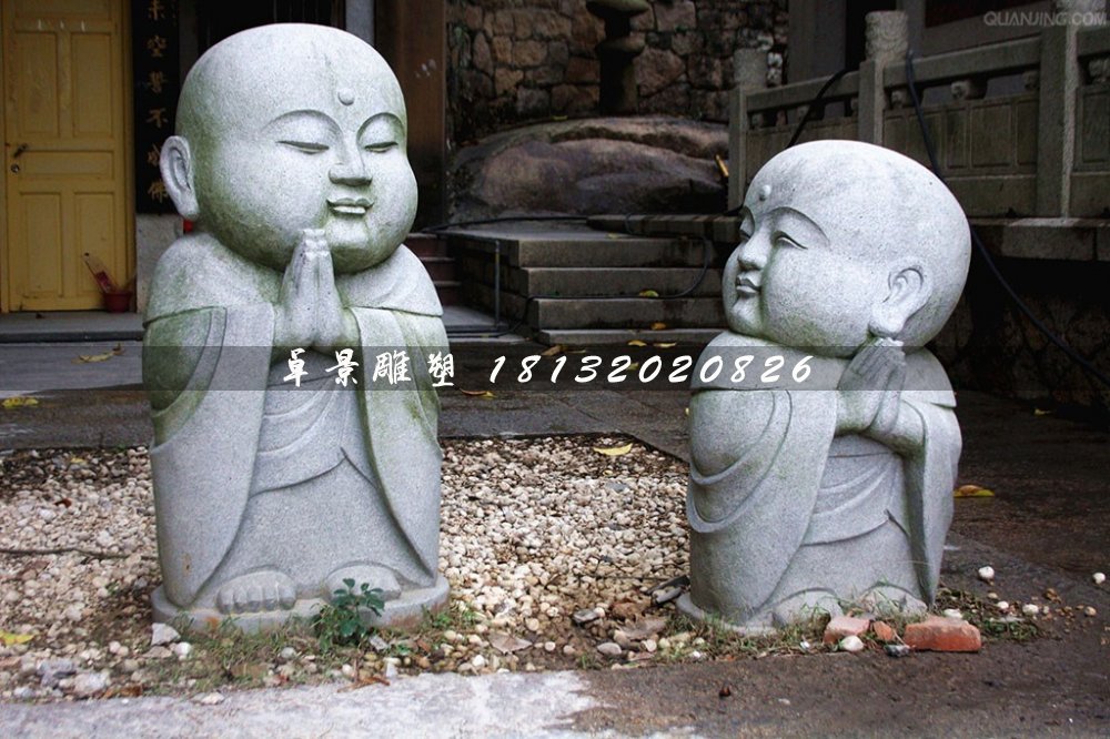 小和尚石雕,公園小品石雕