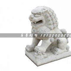 小獅子石雕，公園動物石雕