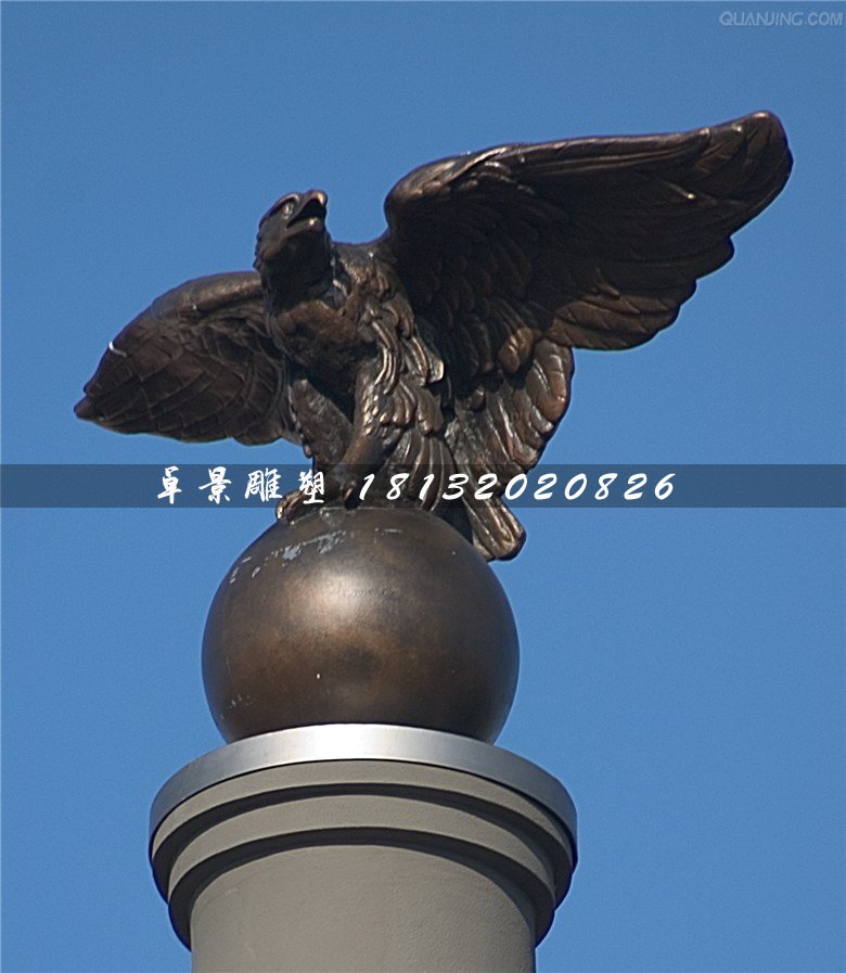 鷹踩球銅雕,廣場(chǎng)動(dòng)物銅雕