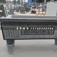 方形石香爐,青石香爐雕塑