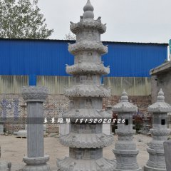 佛塔石雕，寺廟青石佛塔