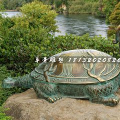青銅龍龜雕塑，公園動物銅雕