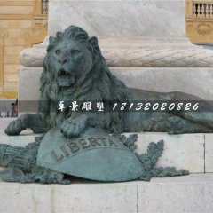 青銅獅子雕塑，西洋獅銅雕