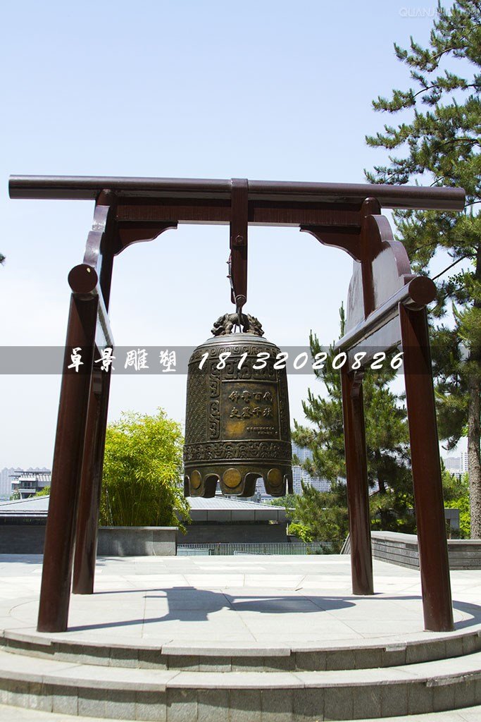銅鐘,黃銅鐘,廣場銅鐘雕塑