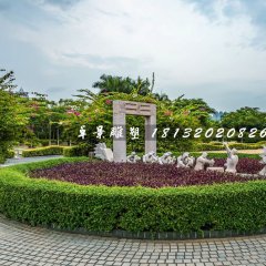 賽龍舟石雕,公園景觀石雕