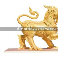 鑄銅麒麟雕塑,廣場神獸銅雕