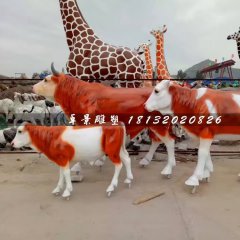 玻璃鋼牛雕塑，動物雕塑