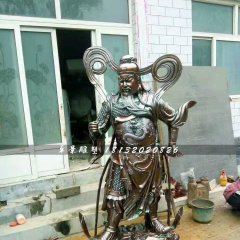 銅關公雕塑,武財神銅雕