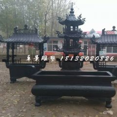 香爐銅雕,寺廟銅香爐