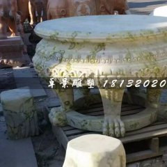 大理石圓桌,公園圓桌雕塑