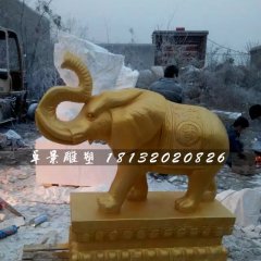 大象銅雕,吉祥大象銅雕