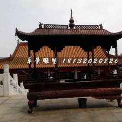 大型香爐銅雕,方形香爐銅雕