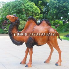 駱駝雕塑,動物玻璃鋼動物