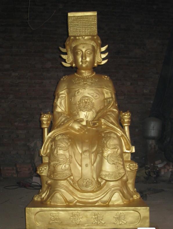 王母娘娘雕塑,玻璃鋼神仙雕塑