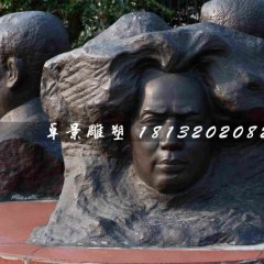 毛主席頭像浮雕,偉人銅浮雕