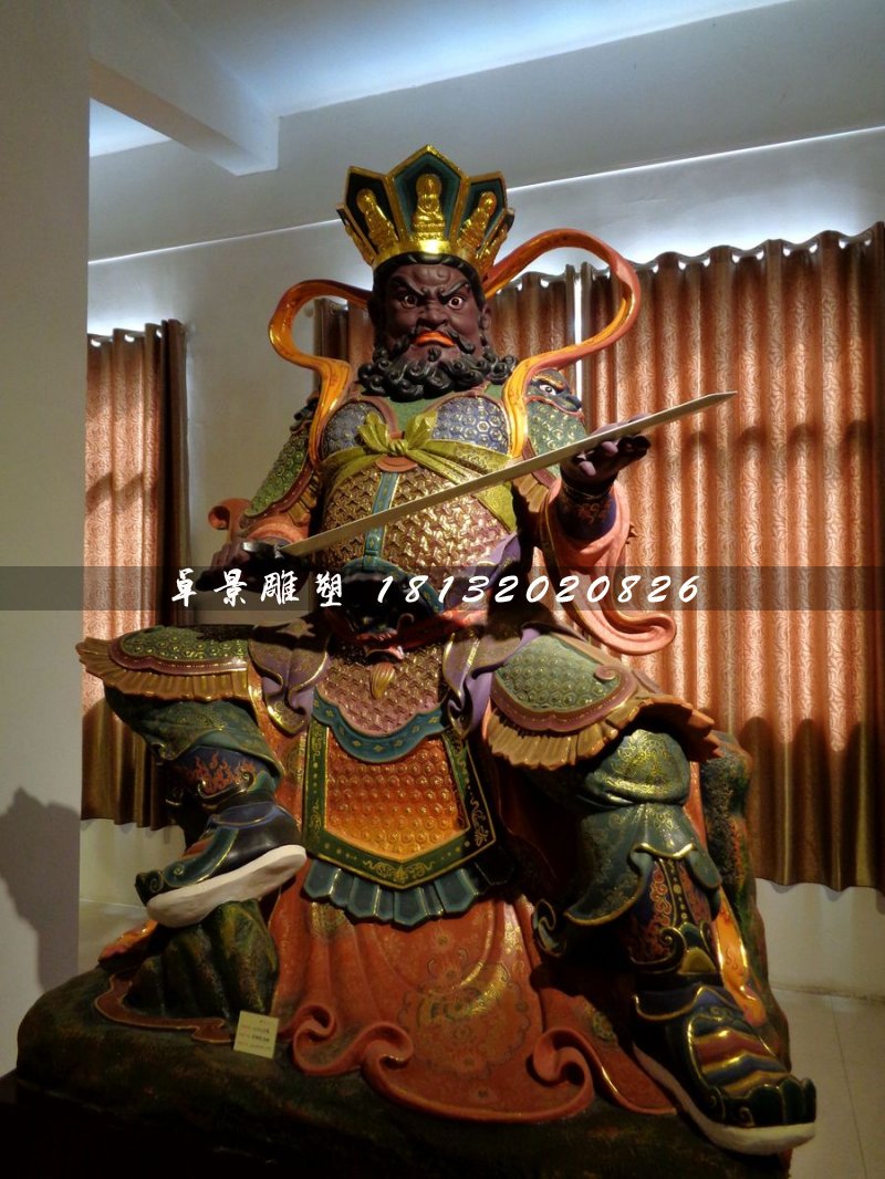 四大天王雕塑,玻璃鋼神仙 (1)