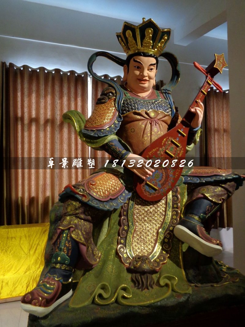 四大天王雕塑,玻璃鋼神仙 (4)