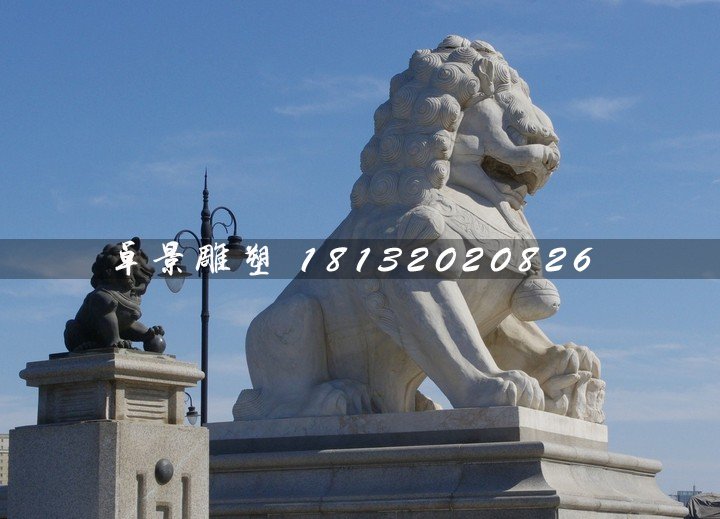 石獅子,漢白玉獅子雕塑