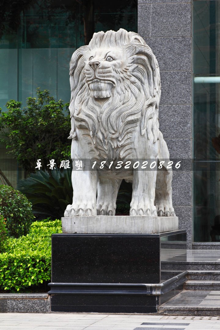 大理石獅子,歐式石獅子 (2)