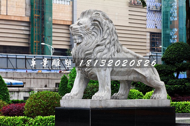 大理石獅子,歐式石獅子 (3)