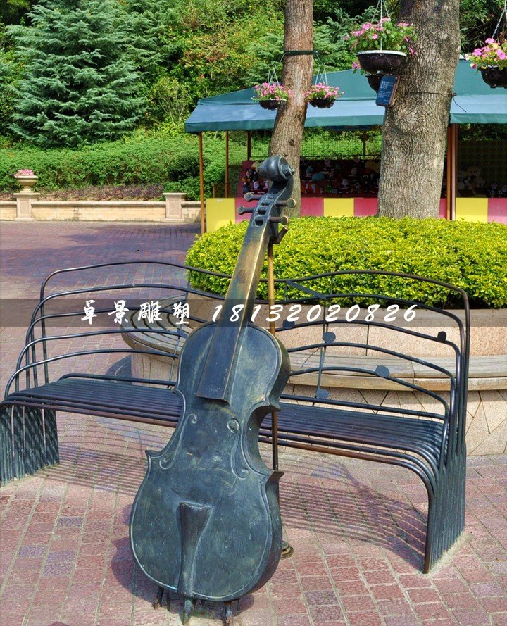 大提琴銅雕，公園景觀銅雕