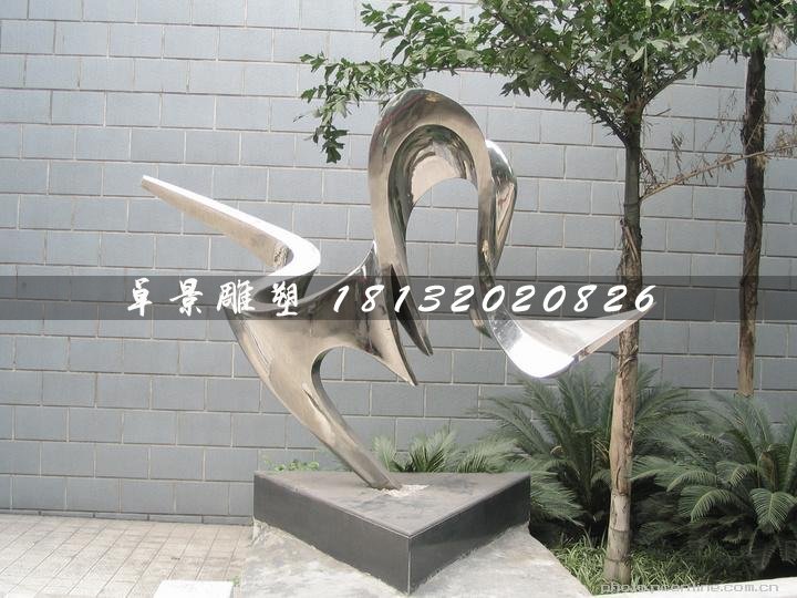 不銹鋼抽象雕塑,庭院擺件
