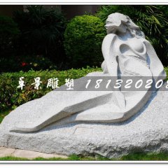 抽象女人石雕,公園景觀雕塑