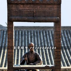 古代人考試銅雕，廣場情景雕塑