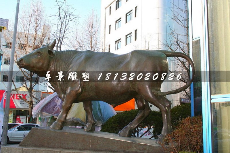 銅牛雕塑,動物雕塑