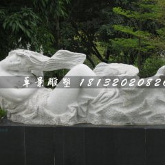 風之夢石雕,抽象女人石雕