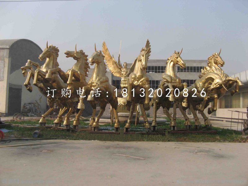 阿波羅戰(zhàn)車銅雕，景觀銅雕