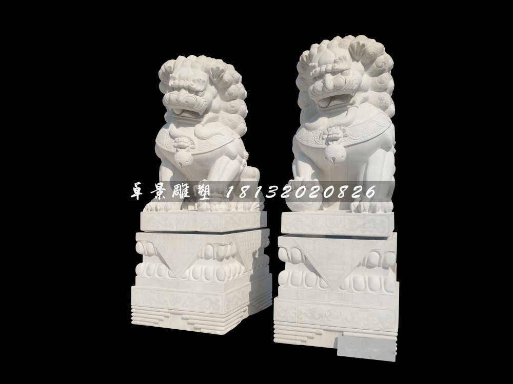 北京獅石雕,漢白玉獅子 (1)