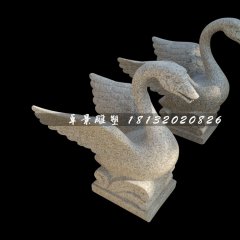 天鵝石雕,公園噴水天鵝雕塑