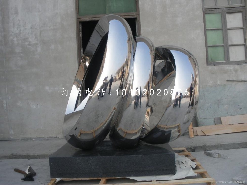 不銹鋼團結雕塑抽象企業(yè)雕塑