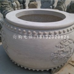 圓形水缸，大理石水缸