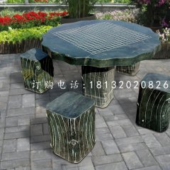 石桌椅,公園下棋桌子石雕
