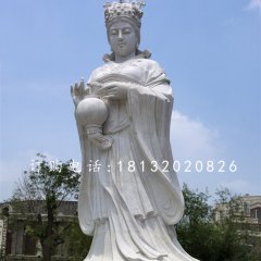 大理石媽祖雕塑，廣場神仙石雕