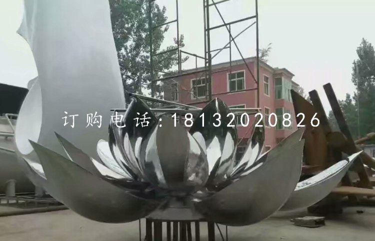 不銹鋼蓮花，廣場不銹鋼雕塑