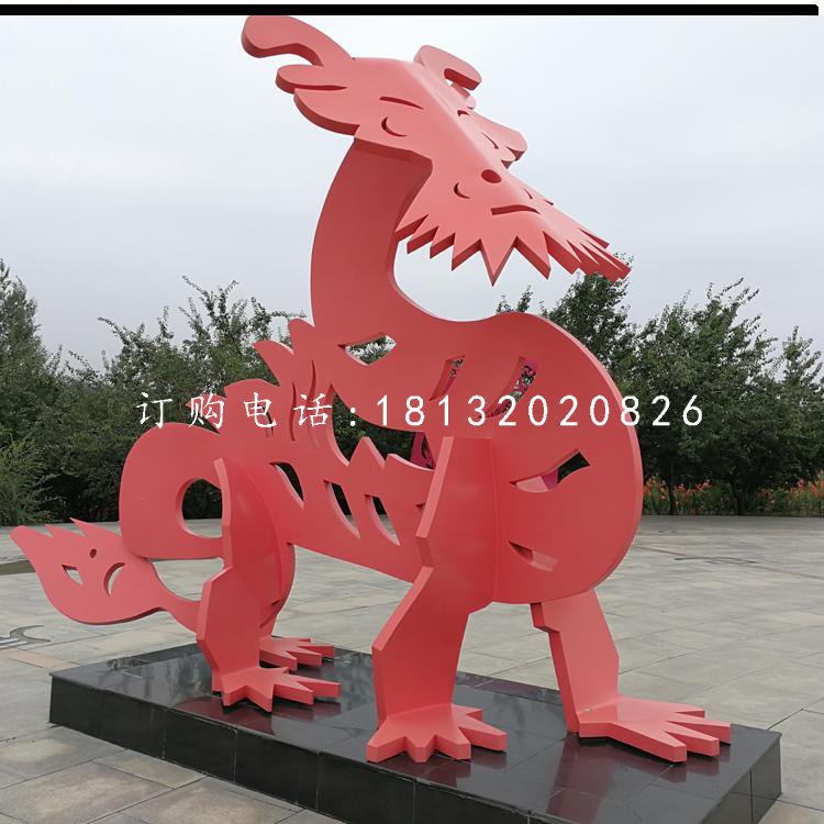 不銹鋼十二生肖,抽象動物雕塑 (3)