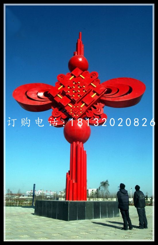 不銹鋼中國結,廣場景觀雕塑