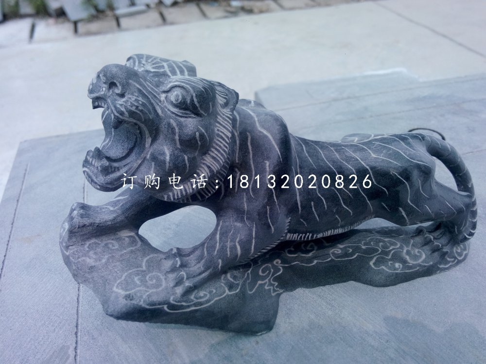 老虎石雕,青石老虎雕塑 (2)