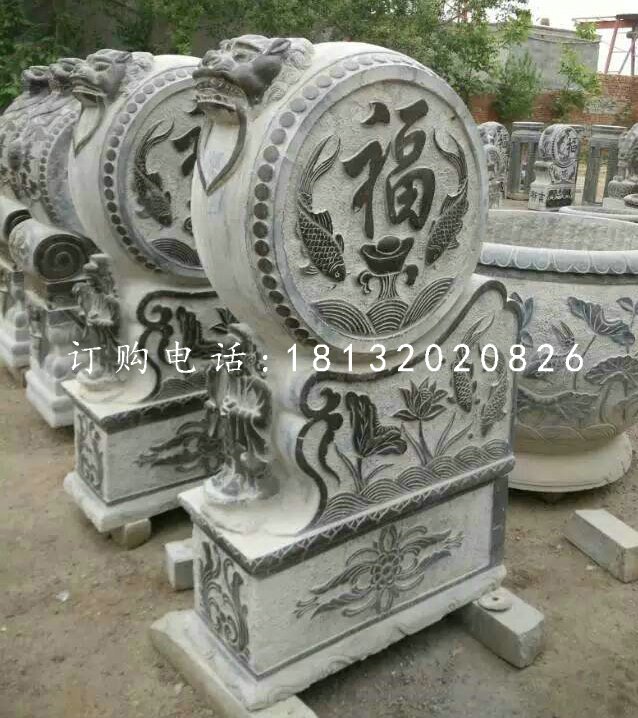 門(mén)枕石石雕,青石仿古門(mén)墩