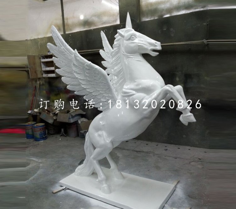 飛馬雕塑,玻璃鋼獨角獸