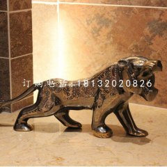 老虎銅雕,鑄銅動物雕塑