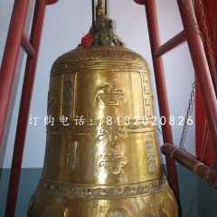 鑄銅鐘,寺廟銅鐘雕塑