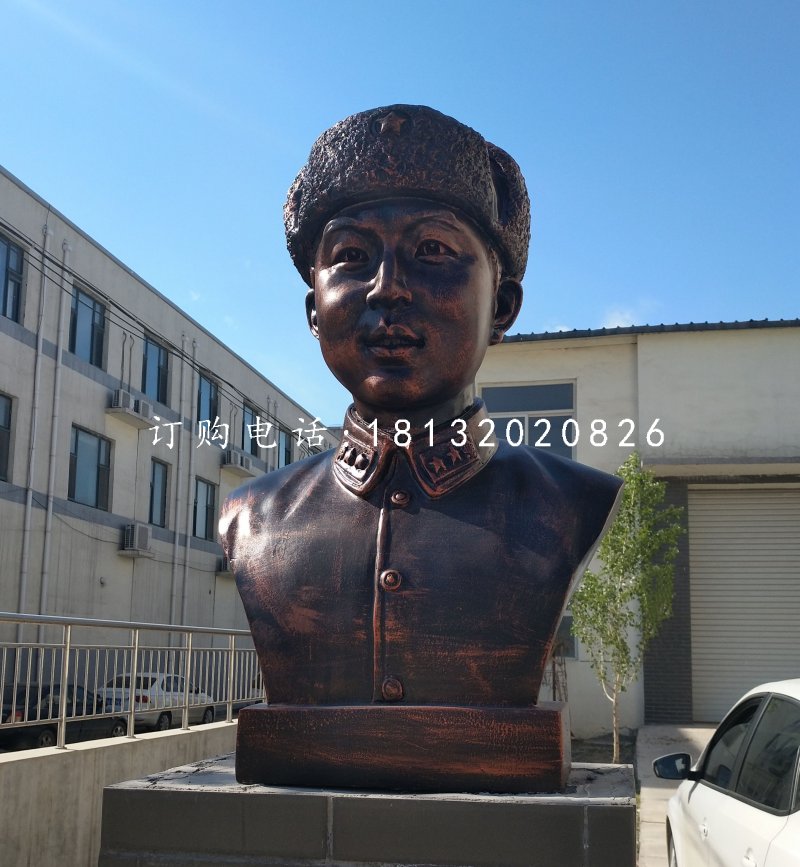 玻璃鋼仿銅雷鋒雕塑,名人雕塑