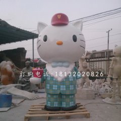 hellokitty雕塑，玻璃鋼卡通雕塑
