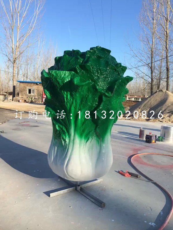 仿真白菜雕塑，玻璃鋼白菜