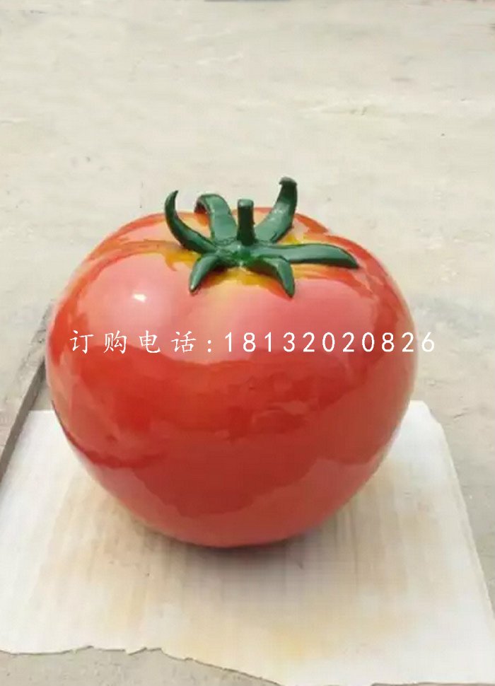 仿真西紅柿雕塑，玻璃鋼蔬菜