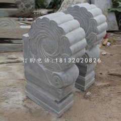 門墩石雕，青石仿古門墩
